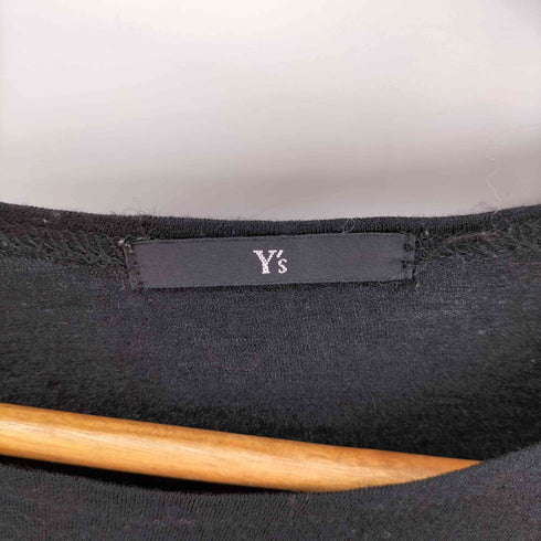 ワイズ Ys ウール縮絨 アシンメトリースリーブ カットソー レディース