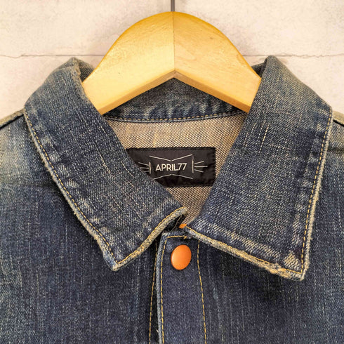 エイプリルセブンティセブン April77 デニムトラッカージャケット assenbley red selvedge Y2K メンズ JPN:XS