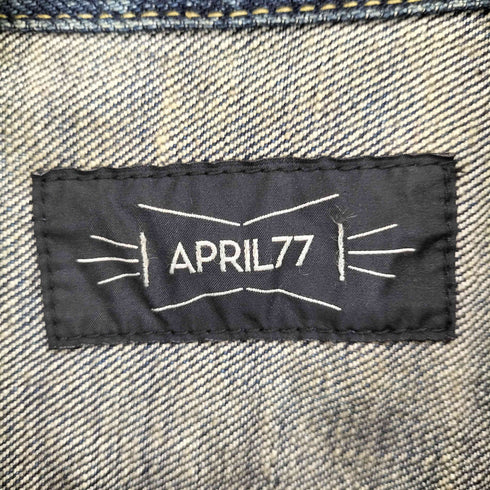 エイプリルセブンティセブン April77 デニムトラッカージャケット assenbley red selvedge Y2K メンズ JPN:XS