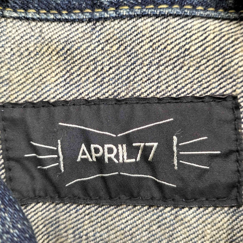 エイプリルセブンティセブン April77 デニムトラッカージャケット assenbley red selvedge Y2K メンズ JPN:XS