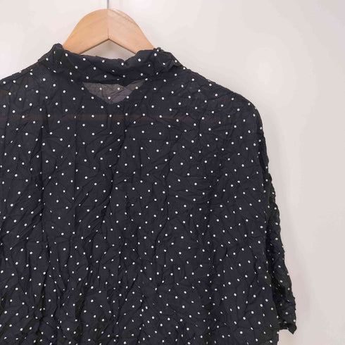 ミズイロインド mizuiro ind 26SS ドットプリント キャッチワッシャー シャツ レディース FREE