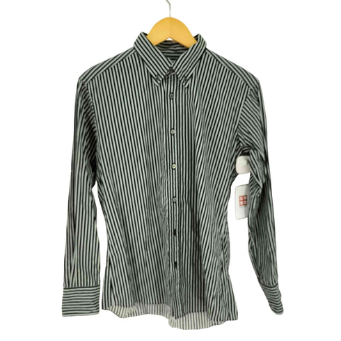 リーツテイラーザズー REATS TAILOR ZAZOUS コットン ストライプ ボタンダウンシャツ メンズ US:40