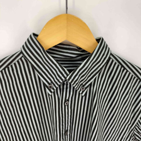 リーツテイラーザズー REATS TAILOR ZAZOUS コットン ストライプ ボタンダウンシャツ メンズ US:40