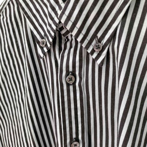 リーツテイラーザズー REATS TAILOR ZAZOUS コットン ストライプ ボタンダウンシャツ メンズ US:40