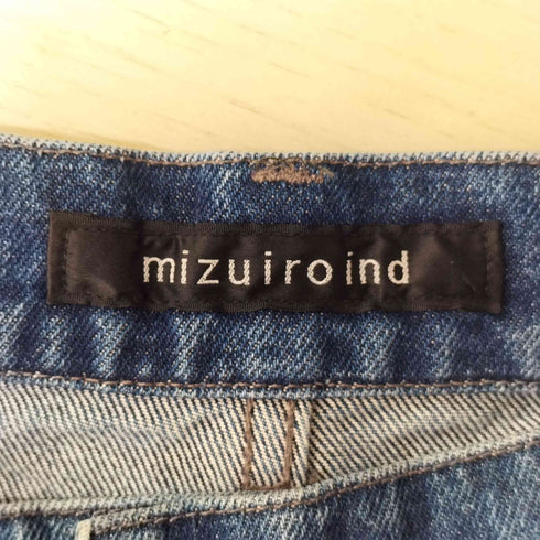 ミズイロインド mizuiro ind 26SS ワイドデニムスラックス レディース FREE