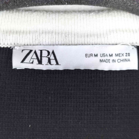 ザラ ZARA フェイクパールボタンニットカーディガン レディース US M
