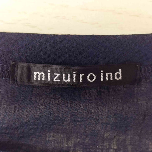 ミズイロインド mizuiro ind 26SS ワッシャーボイルド ワイド プルオーバー レディース FREE