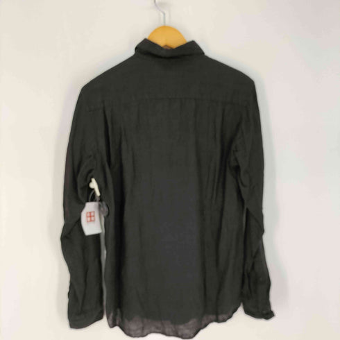 ルードギャラリー RUDE GALLERY リネン100 ロゴ刺繍 L/S シャツ メンズ JPN:3