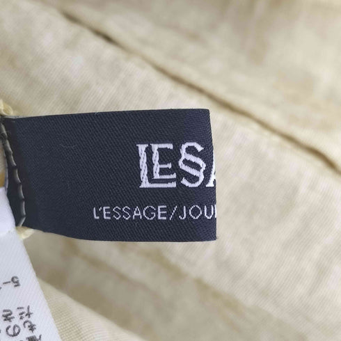 ジャーナルスタンダードレサージュ JOURNAL STANDARD Lessage 丸襟 ダブルカラー フレンチスリーブ シャツ レディース