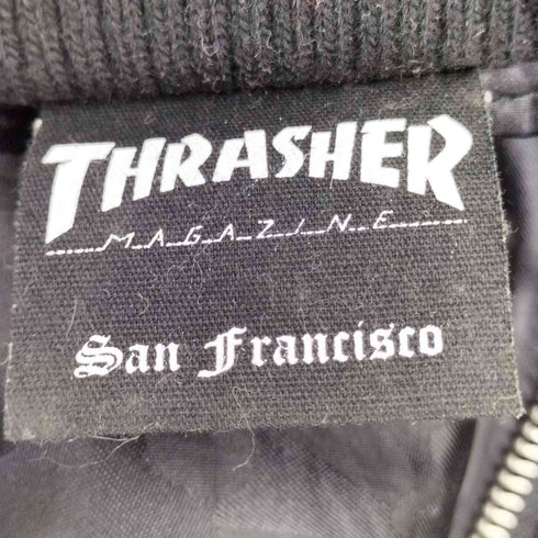 スラッシャー THRASHER ブラックフレイム刺繍 スカジャン メンズ JPN:M