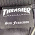 スラッシャー THRASHER ブラックフレイム刺繍 スカジャン メンズ JPN:M