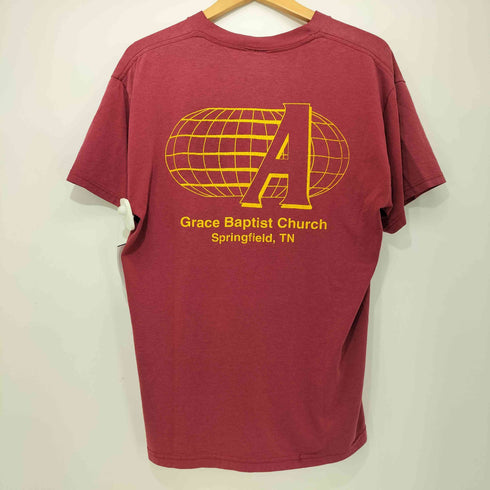 ヘインズ Hanes 両面プリント 企業 クルーネック Tシャツ メンズ import:M