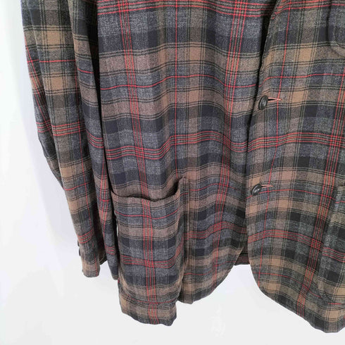 ペンドルトン PENDLETON 40s マドラスチェック ウール 背抜き 3B テーラードジャケット メンズ