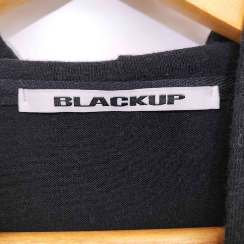 BLACKUP フーデッド ニット カーディガン レディース