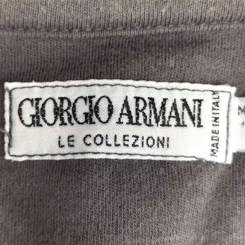 アルマーニコレツィオーニ ARMANI COLLEZIONI 80s~90s 白タグ イタリア製 ロゴ刺繍 S/S ポロシャツ メンズ import:S