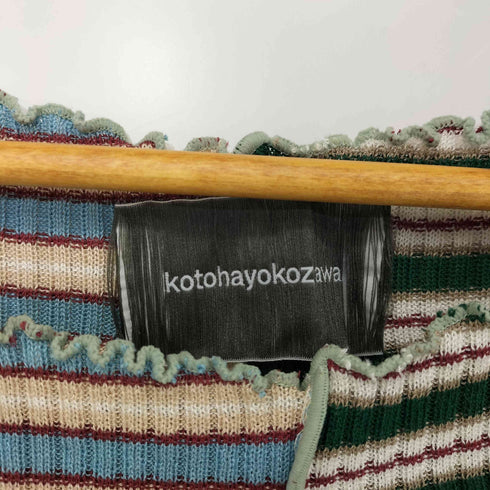 コトハヨコザワ kotohayokozawa DOCKING KNIT TANK ドッキング ニット タンクトップ レディース
