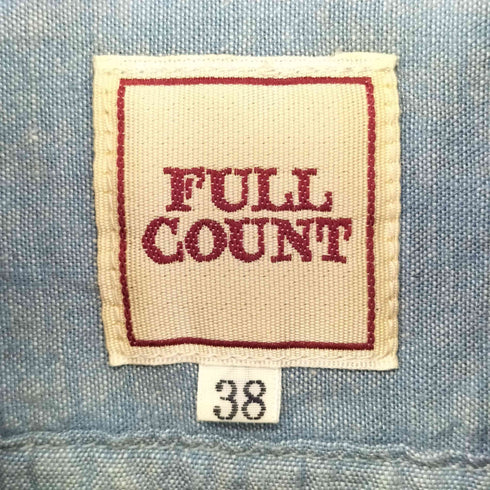 フルカウント FULLCOUNT クラシックシャンブレーシャツ メンズ US:38