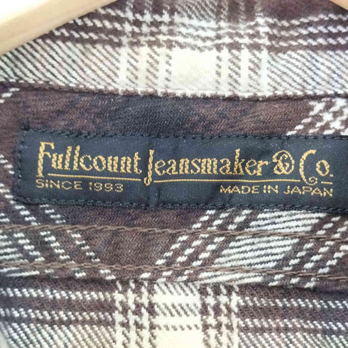 フルカウント FULLCOUNT マチ付き フランネルシャツ メンズ US:36