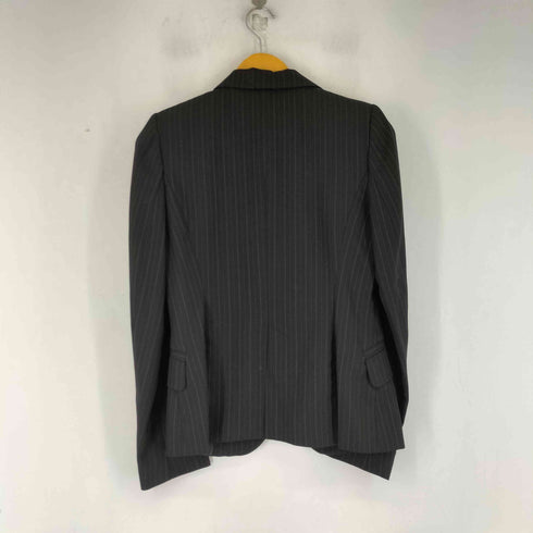 ザラ ZARA ピンストライプ 金ボタン 1B テーラードジャケット ストレートスラックス セットアップ レディース 36