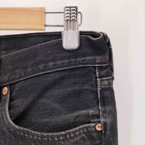 リーバイス Levis USA製 553刻印 501 後染め ボタンフライブラックデニム メンズ 33/32