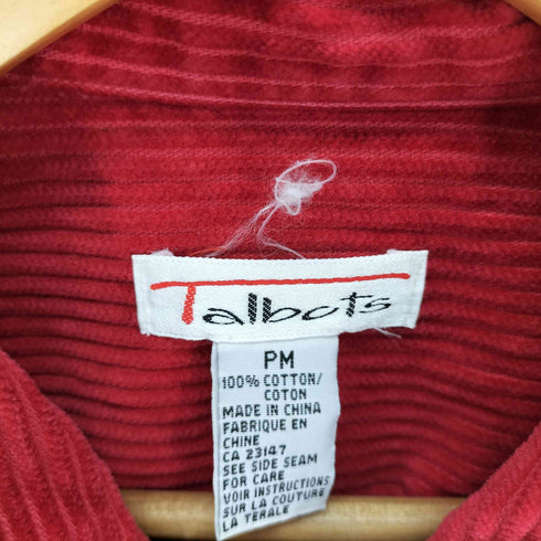 タルボット TALBOTS 90s マルチポケット ジップアップ コーデュロイジャケット メンズ import:M