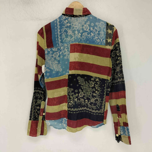 デニムアンドサプライラルフローレン DENIM&SUPPLY RALPH LAUREN RL UTILITY 柄切替 L/S シャツ メンズ XS