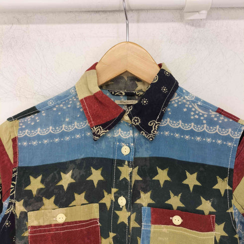 デニムアンドサプライラルフローレン DENIM&SUPPLY RALPH LAUREN RL UTILITY 柄切替 L/S シャツ メンズ XS