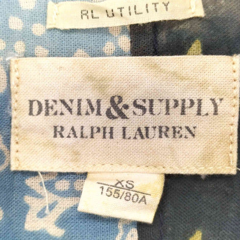 デニムアンドサプライラルフローレン DENIM&SUPPLY RALPH LAUREN RL UTILITY 柄切替 L/S シャツ メンズ XS