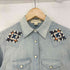 デニムアンドサプライラルフローレン DENIM&SUPPLY RALPH LAUREN ビーズデザイン L/S ウエスタンシャツ レディース XS