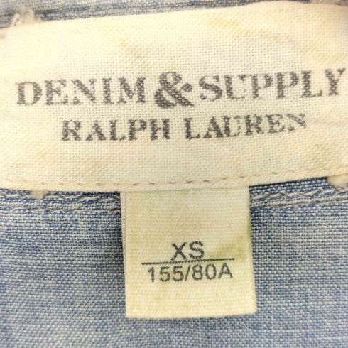 デニムアンドサプライラルフローレン DENIM&SUPPLY RALPH LAUREN ビーズデザイン L/S ウエスタンシャツ レディース XS