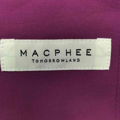 マカフィー MACPHEE コットンギャバジン ハイウエストベルテッドスカート レディース 34