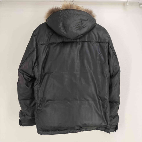 バーバリーブラックレーベル BURBERRY BLACK LABEL シルバーフォックスファー 2WAY ダウンジャケット メンズ JPN:XL