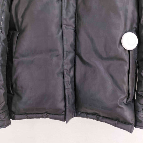 バーバリーブラックレーベル BURBERRY BLACK LABEL シルバーフォックスファー 2WAY ダウンジャケット メンズ JPN:XL