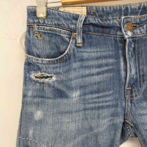 ポロラルフローレン POLO RALPH LAUREN リペア加工ジップフライデニムパンツ レディース 25