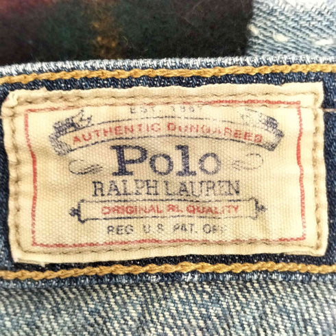 ポロラルフローレン POLO RALPH LAUREN リペア加工ジップフライデニムパンツ レディース 25