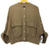 ザラ ZARA リネンレーヨン ボンバージャケット レディース import:L