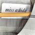 miss ashida シルク混 ボーダー フリル ティアードワンピース レディース JPN:7号