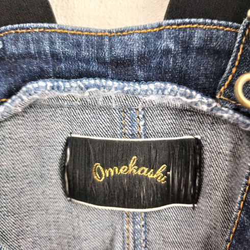 オメカシ omekashi 濃紺 デニム地 サロペット レディース FREE