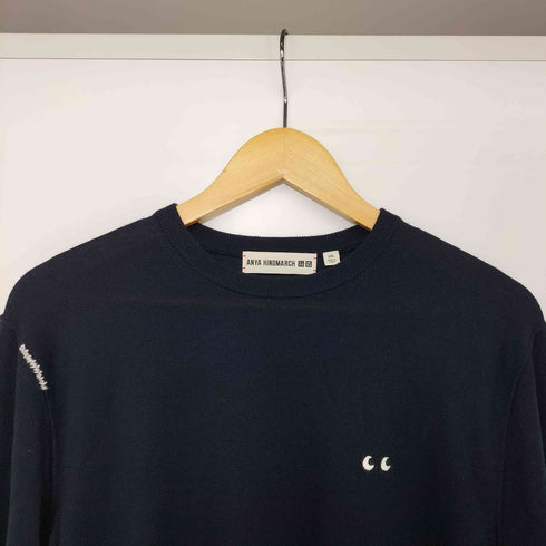 ユニクロ UNIQLO 24AW メリノクルーネックセーター NAVY XXLサイズ レディース JPN:XXL