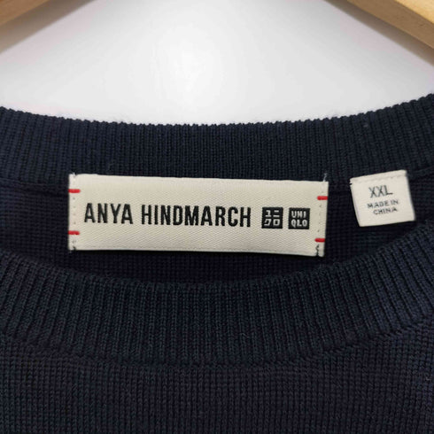 ユニクロ UNIQLO 24AW メリノクルーネックセーター NAVY XXLサイズ レディース JPN:XXL