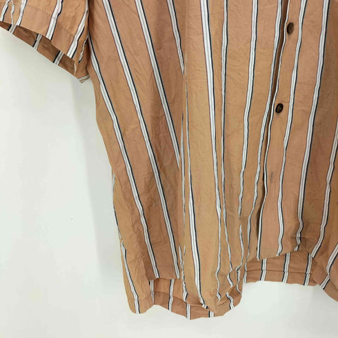 サノバチーズ SON OF THE CHEESE Stripe OpShirt ストライプ オープンカラー 半袖シャツ メンズ JPN:M