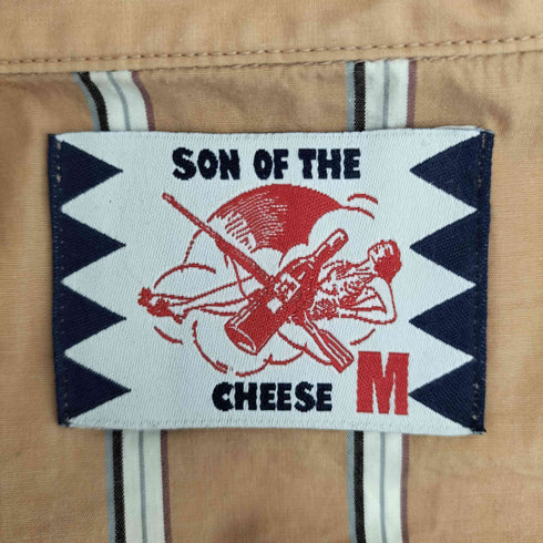 サノバチーズ SON OF THE CHEESE Stripe OpShirt ストライプ オープンカラー 半袖シャツ メンズ JPN:M