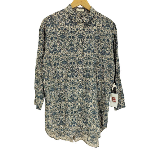 パークス PARKES フラワー プリント 総柄 シャツ レディース JPN:M