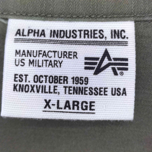 アルファインダストリーズ ALPHA INDUSTRIES ミリタリーシャツ メンズ JPN:XL