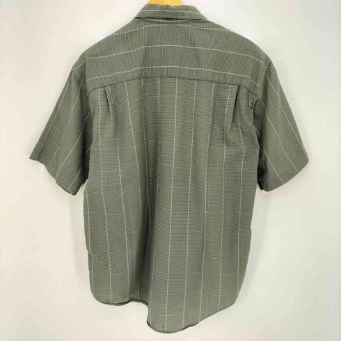 ジェフリービーン GEOFFREY BEENE チェック ラウンドヘム 半袖シャツ メンズ JPN:M