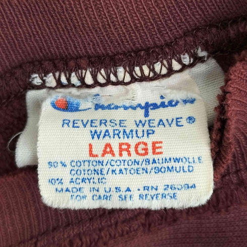 チャンピオン Champion 80s トリコタグ REVERSE WEAVE 3段カレッジ カプセルプリント クルーネック S/S スウェット メンズ import:L