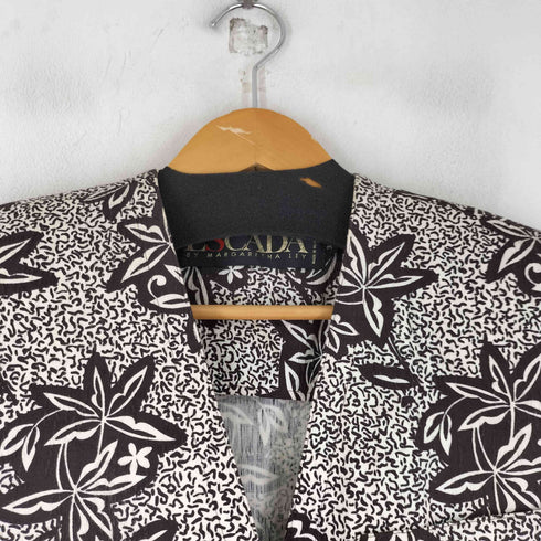 エスカーダ ESCADA 総柄 ノーカラージャケット レディース DE:34