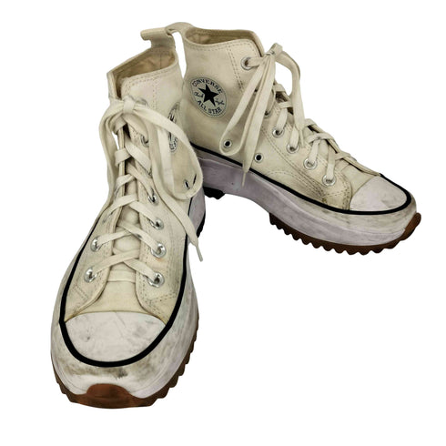 コンバース CONVERSE RUN STAR HIKE WHITE HI CUT レディース 23cm