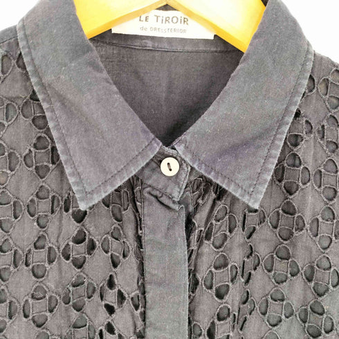 ドレステリア DRESSTERIOR カットワーク ウエストリボン ノースリーブシャツ レディース JPN:M