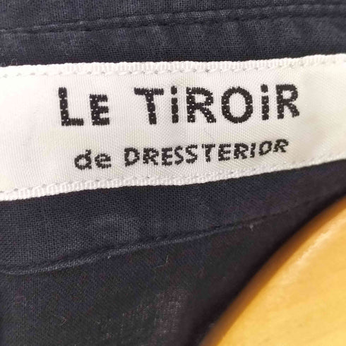 ドレステリア DRESSTERIOR カットワーク ウエストリボン ノースリーブシャツ レディース JPN:M